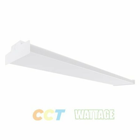 PORTOR 4FT LED Wraparound Luminaire, CCT and Wattage Selector, EM Battery Backup PT-WAFA-4F9I-3CCT-EMN-15W-050